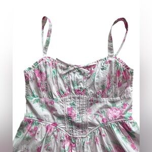 Trixxi Floral Babydoll Mini Dress Cottagecore Coquette XL
